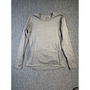 Hot Chillys Womens Gray‎ Thermal Base Layer Long Sleeve Top HC9908 Medium